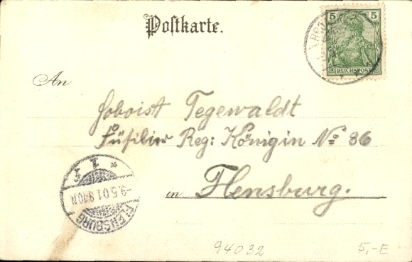 Wapenschild litho Passau in Neder-Beieren, gedeeltelijk zicht, jaagpad, Merkuria