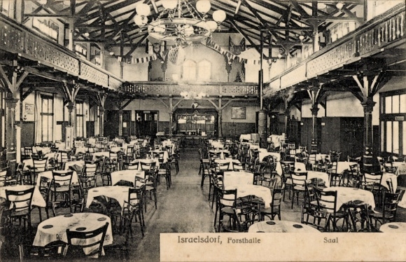 Postcard Israelsdorf Hanseatic City of Lübeck, Forsthalle, Hall