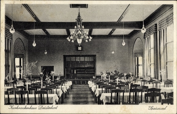 Postcard Bad Münder am Deister Lower Saxony, Deisterhort spa hospital, dining room