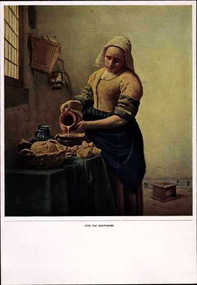 Collection picture The painting of the baroque, Jan Vermeer, kitchen maid