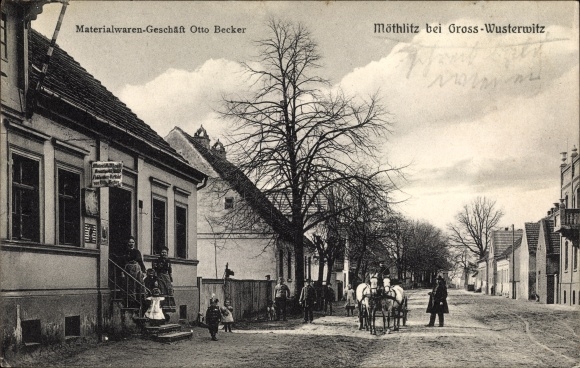 PC Möthlitz in Havelland, material goods store, street section