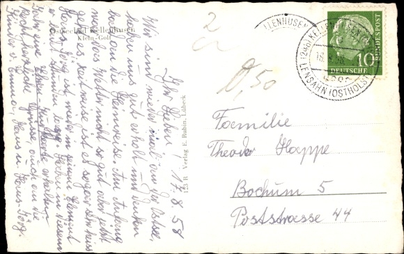 Postcard Kellenhusen in Ostholstein, miniature golf course, small golf, players