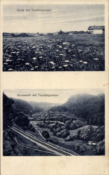 Ak Valley in Oberbayern, Grub, Grubmühl, Teufelsgraben
