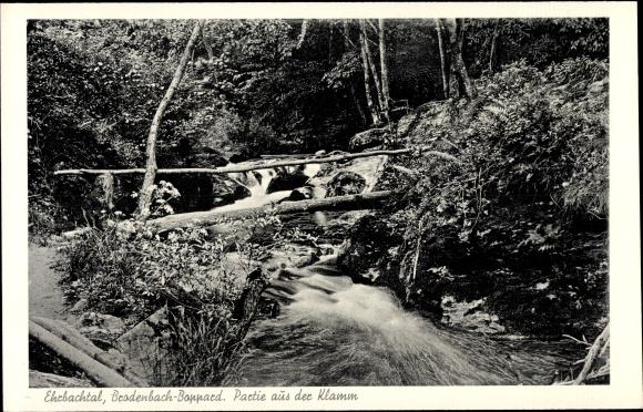 Ak Brodenbach an der Mosel, Ehrbachtal, Partie aus der Klamm