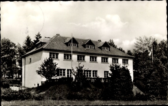 Postcard Hilchenbach in Westphalia, Youth Hostel, Am Galgenberg 9