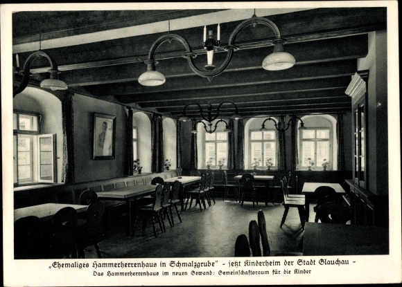 Ak Schmalzgrube Jöhstadt, Ehemaliges Hammerherrenhaus, jetzt Kinderheim
