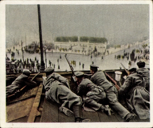 Collector's picture The post-war period No. 12, December 1918, Christmas 1918, guard regiment loyal to the government