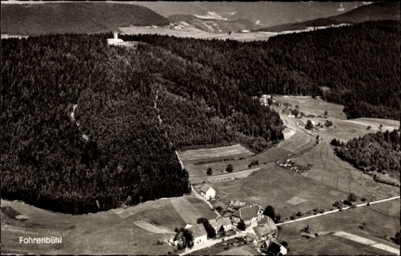 Ak Fohrenbühl Lauterbach im Schwarzwald, Fliegeraufnahme