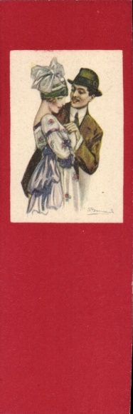 Artist Postcard Bompard, Sergio, Lovers
