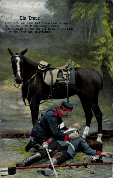 Ak Die Treue, verwundeter Soldat