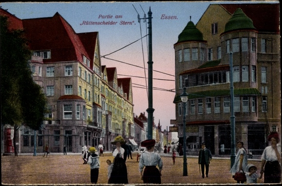 PC Essen in the Ruhr area of North Rhine-Westphalia, lot at Rüttenscheider Stern