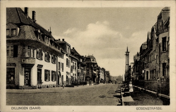 Postcard Dillingen in Saarland, Göbenstraße
