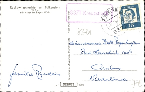 Krajowy stempel pocztowy KP 8371 Kreuzstrasse