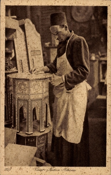 Postcard Cairo Cairo Egypt, Native Artisan