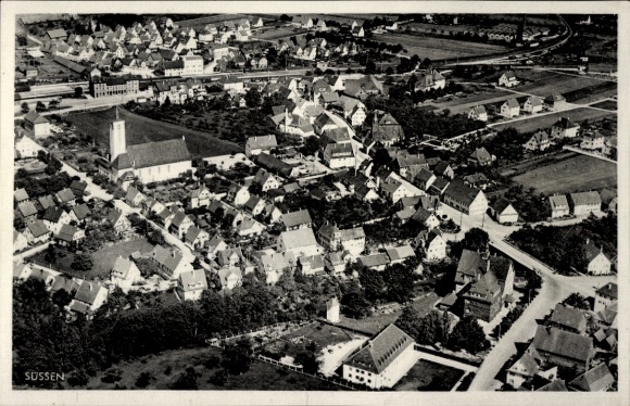 Ak Süßen an der Fils, Fliegeraufnahme