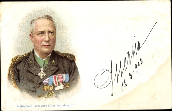 Litho Napoleone Canevaro, Vice Ammiraglio, Vizeadmiral der italienischen Marine
