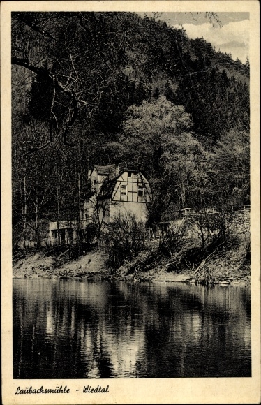 Ak Neuwied am Rhein, Gasthaus Laubachsmühle im Wiedtal