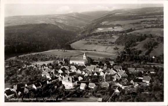 Ak Mainhardt in Württemberg, Fliegeraufnahme