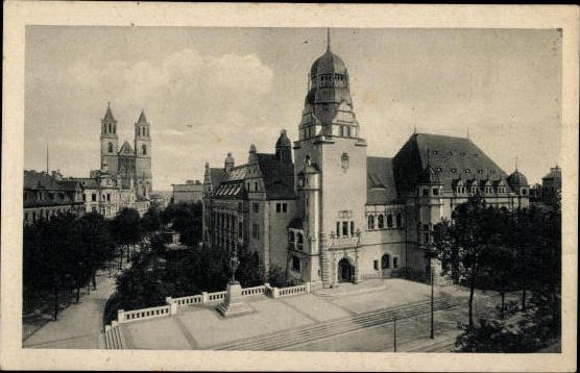 49 Ak Magdeburg Elbe, diverse Ansichten, kleinformatig