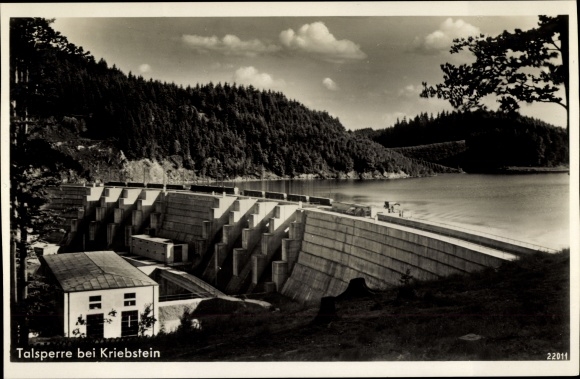 Ak Kriebstein geb. Mittweida, Zschopau-dam