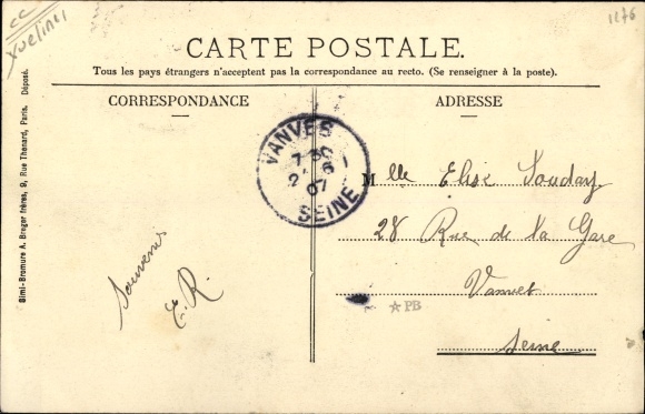 Postcard Juziers Yvelines, Restaurant Dumont