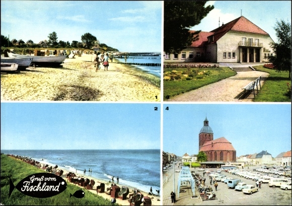 Ak Ostseebad Ahrenshoop Fischland, strand, Ostseebad Wustrow, Dierhagen, Ribnitz Damgarten
