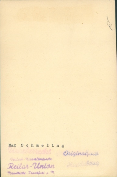 Artist PC boxer Max Schmeling, portrait