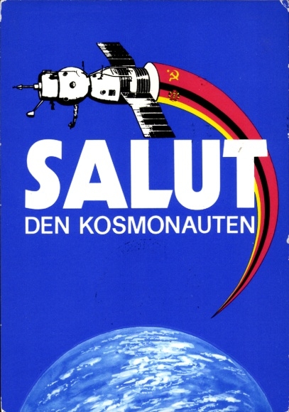 Artysta KP Mücke, Stecher, Joint Space Flight ZSRR NRD, Salute of the Cosmonauts