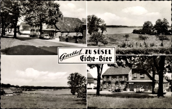 Postcard Süsel in Ostholstein, Gasthof zu Süsel, exterior view