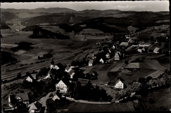 Ak Kappel Niedereschach im Schwarzwald-Baar-Kreis in Baden Württemberg,  Panorama des Ortes