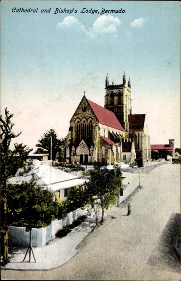 Postcard Bermuda, Cathedral and Bishop's Lodge