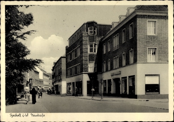 Ak Bocholt im Münsterland, Neustraße, Sparkasse