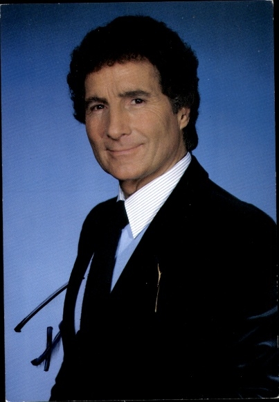 Postcard actor and singer Freddy Quinn, portrait, autograph
