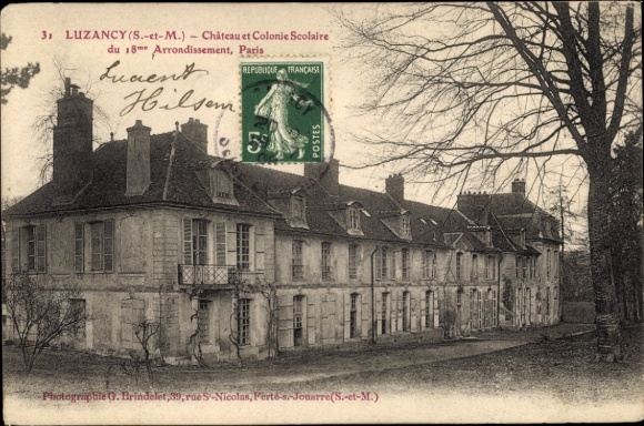 KP Luzancy Seine et Marne, Chateau, Colonie Scolaire du 18e Arrondissement Paryż