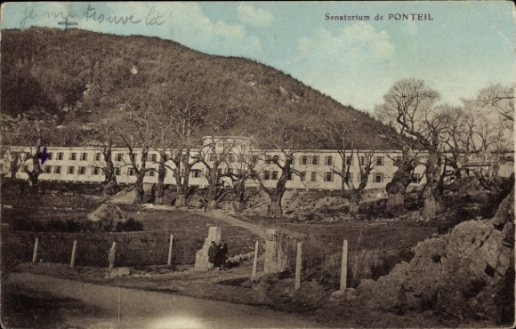 Postcard Ponteil Gard, Sanatorium