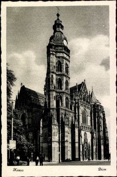 KP Košice Kassa Kaschau Słowacja, obiekt architektoniczny katedry, wieża zegarowa