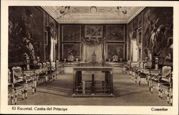 KP San Lorenzo de El Escorial Madryt, Monasterio del Escorial, Casita del Principe, Comedor