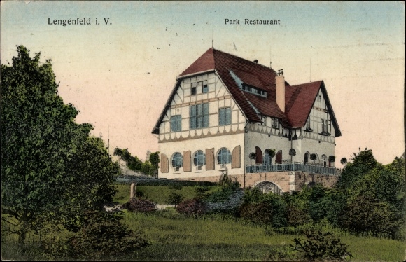 Ak Lengenfeld Vogtland Sachsen, Blick zum Parkrestaurant