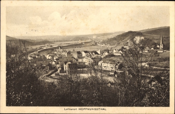 Postcard Hopesthal Rösrath in the Rheinisch Bergischen district, panorama