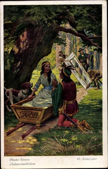 Artist PC Kubel, Otto, fairy tale Snow White, Grimm