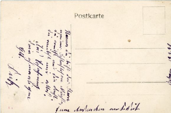 Glitter letters Postcard Hanna 1921