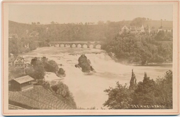 Cabinet Photo Schaffhausen am Rhein Switzerland, Rheinfall, Fot. Carl Koch