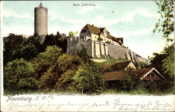 KP Schönburg an der Saale Burgenlandkreis, ruiny Schönburg