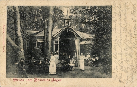 Postcard Hamburg Groß Borstel, Borsteler Jäger