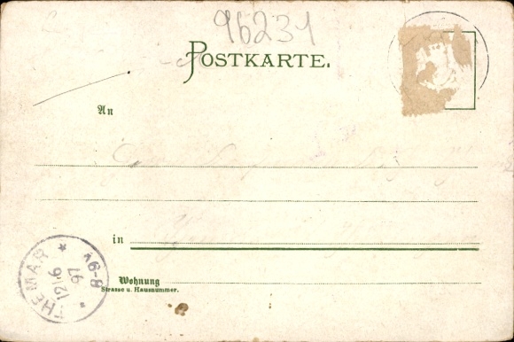 litho Bad Staffelstein am Main Opper-Franken, Kasteel Banz