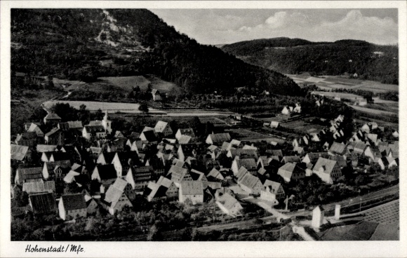 Ak Hohenstadt Pommelsbrunn Mittelfranken, Fliegeraufnahme