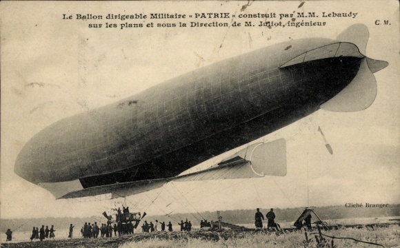 Postcard The Home Military Airship