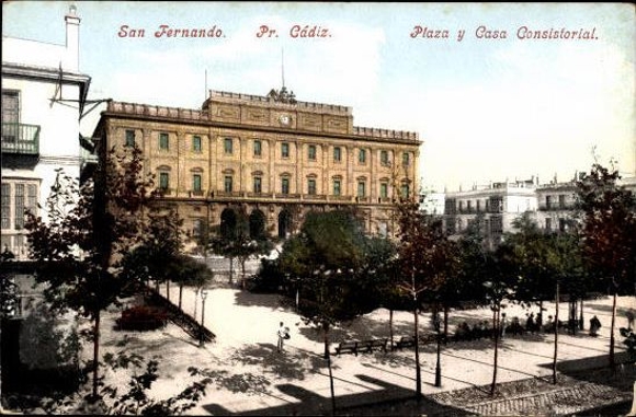 6 old PCs Spain, series 38 San Fernando, Cadiz, various views in the cover