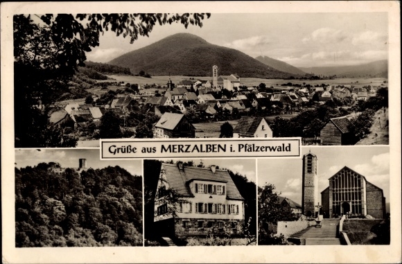 PC Merzalben in the Palatinate, panorama, church