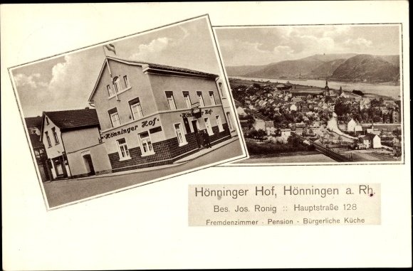 PC Bad Hönningen am Rhein, total view, Inn Hönninger Hof, Hauptstrasse 128